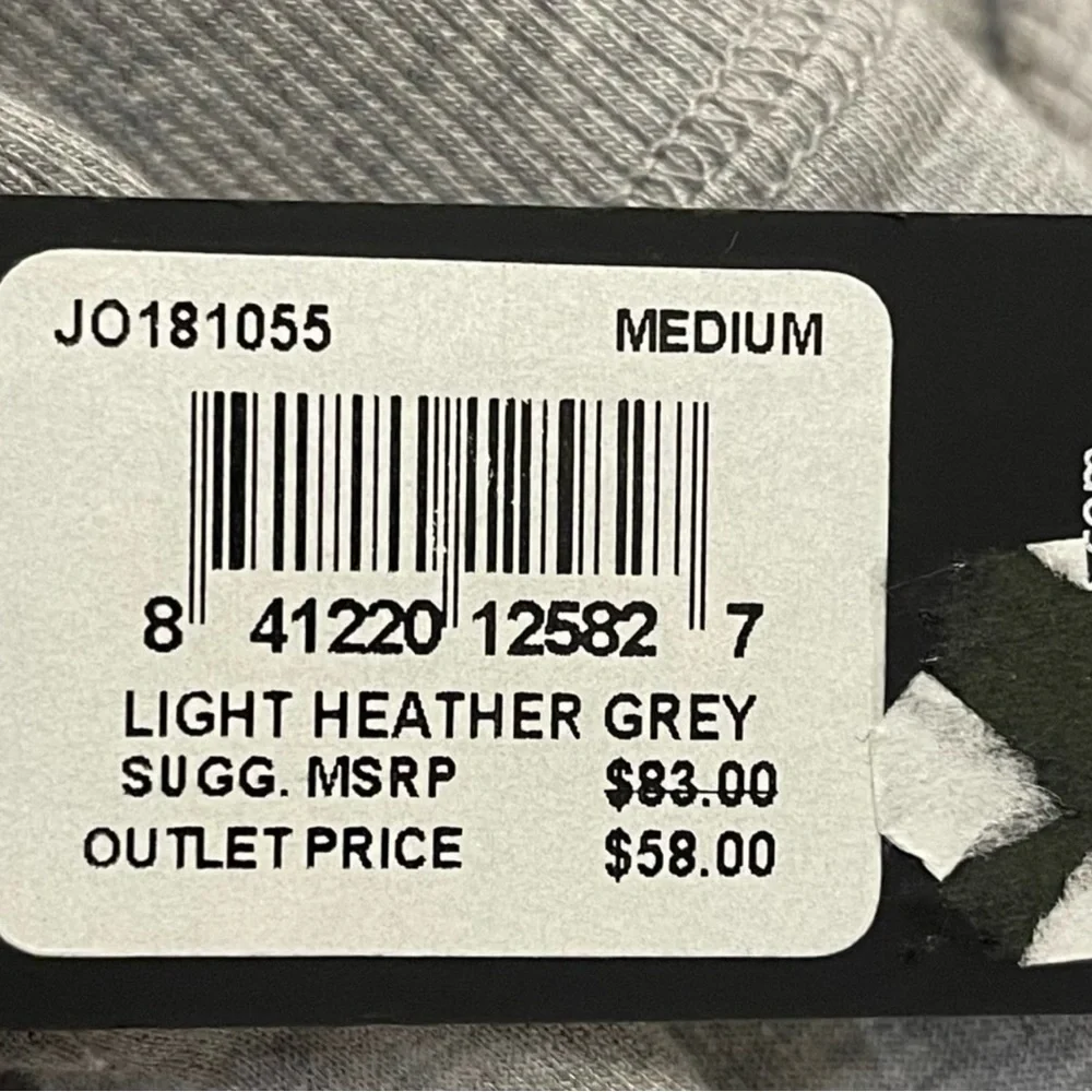 Joe’s Jeans Cropped Heather Gray Hooded Sweatshirt - Picture 6 of 7